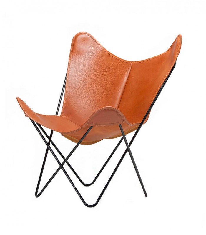 BKF CHAIR IN SOFT NATURAL LEATHER